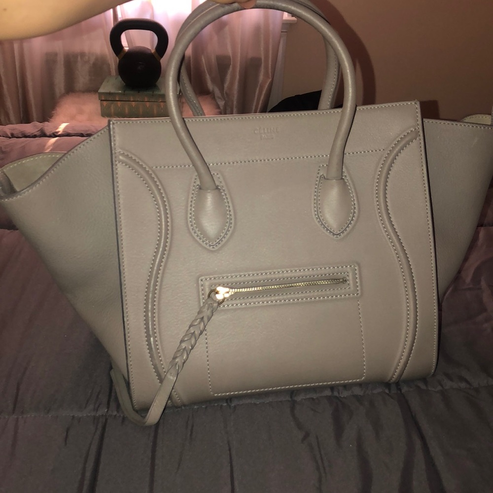 Celine bag in matte dark grey